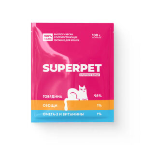 Говядина для кошек. Кусочки в фарше