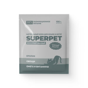 Кролик для кошек. Паштет - SUPERPET