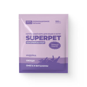 Индейка для кошек. Паштет - SUPERPET