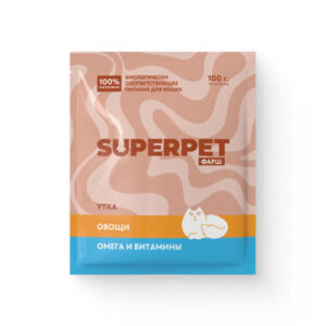 Утка для кошек. Фарш - SUPERPET